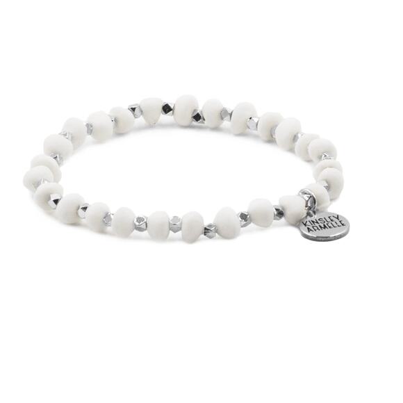 RETAIL $35 Kinsley Armelle Adeline Collection Silver Ashen Bracelet - Picture 1 of 1